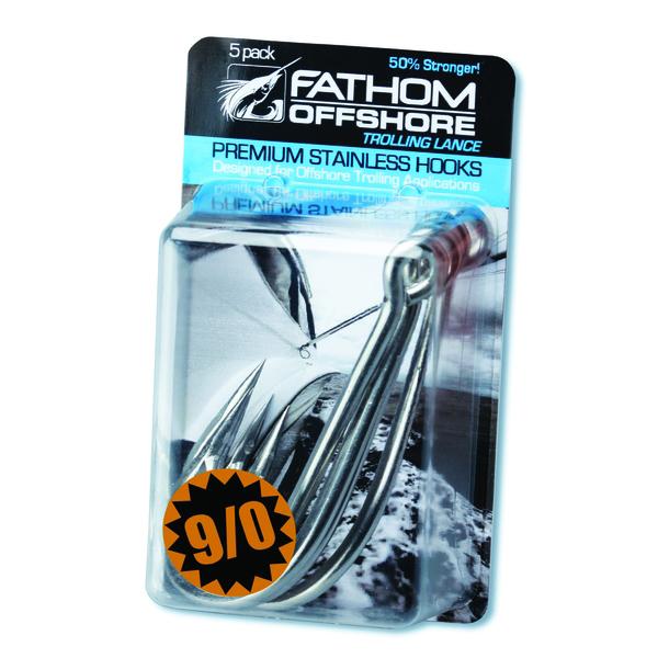 Fathom Offshore Trolling Lance Stainless Steel Hooks - 5 Pack - Bulluna.com