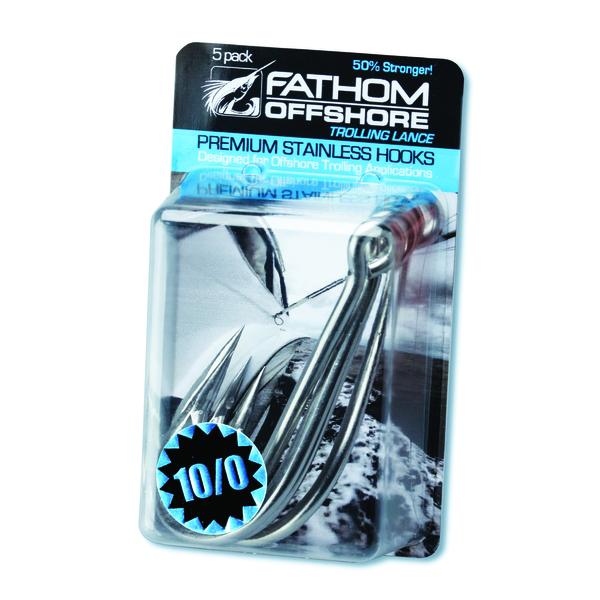 Fathom Offshore Trolling Lance Stainless Steel Hooks - 5 Pack - Bulluna.com