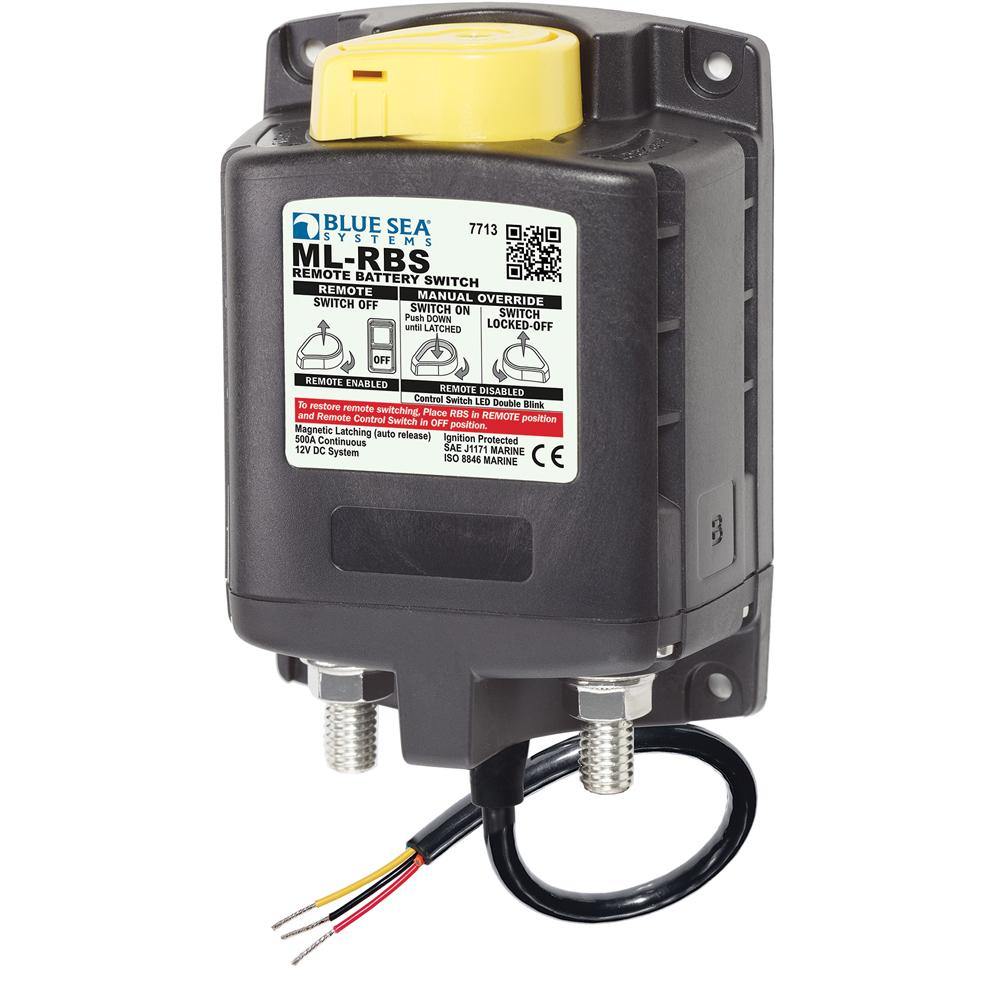 Blue Sea 7713 ML-RBS Remote Battery Switch w/Manual Control Release - 12V [7713] - Bulluna.com