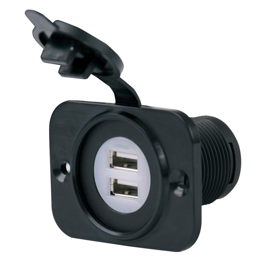Marinco SeaLink Deluxe Dual USB Charger Receptacle [12VDUSB] - Bulluna.com