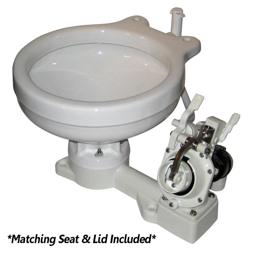 Raritan Fresh Head - Fresh Water Flush - Manual - Marine Size - Right Hand Operation [25M00] - Bulluna.com