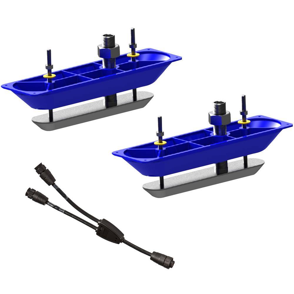 Navico StructureScanHD Sonar Stainless Steel Thru-Hull Transducer (Pair) w/Y-Cable [000-11460-001] - Bulluna.com