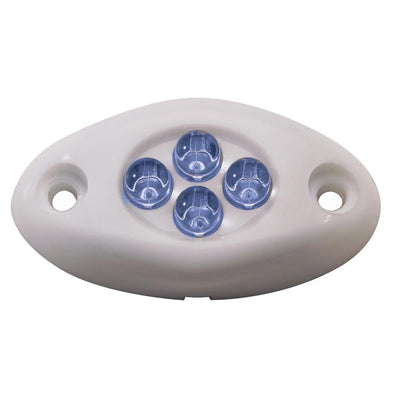 Innovative Lighting Courtesy Light - 4 LED Surface Mount - Blue LED/White Case [004-2100-7] - Bulluna.com