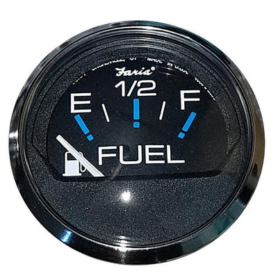 Faria Chesapeake Black 2" Fuel Level Gauge (E-1/2-F) [13701] - Bulluna.com