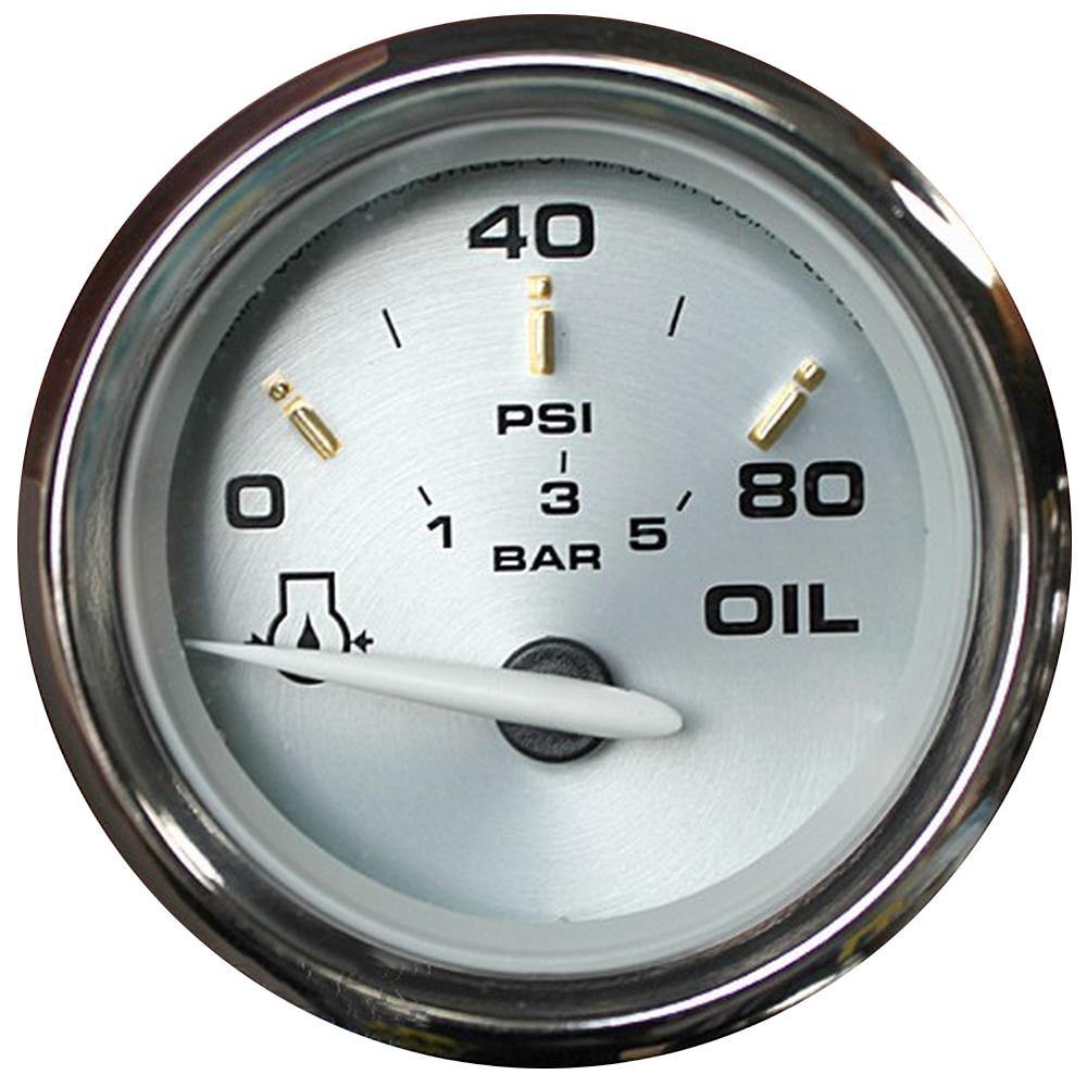 Faria Kronos 2" Oil Pressure Gauge - 80 PSI [19002] - Bulluna.com