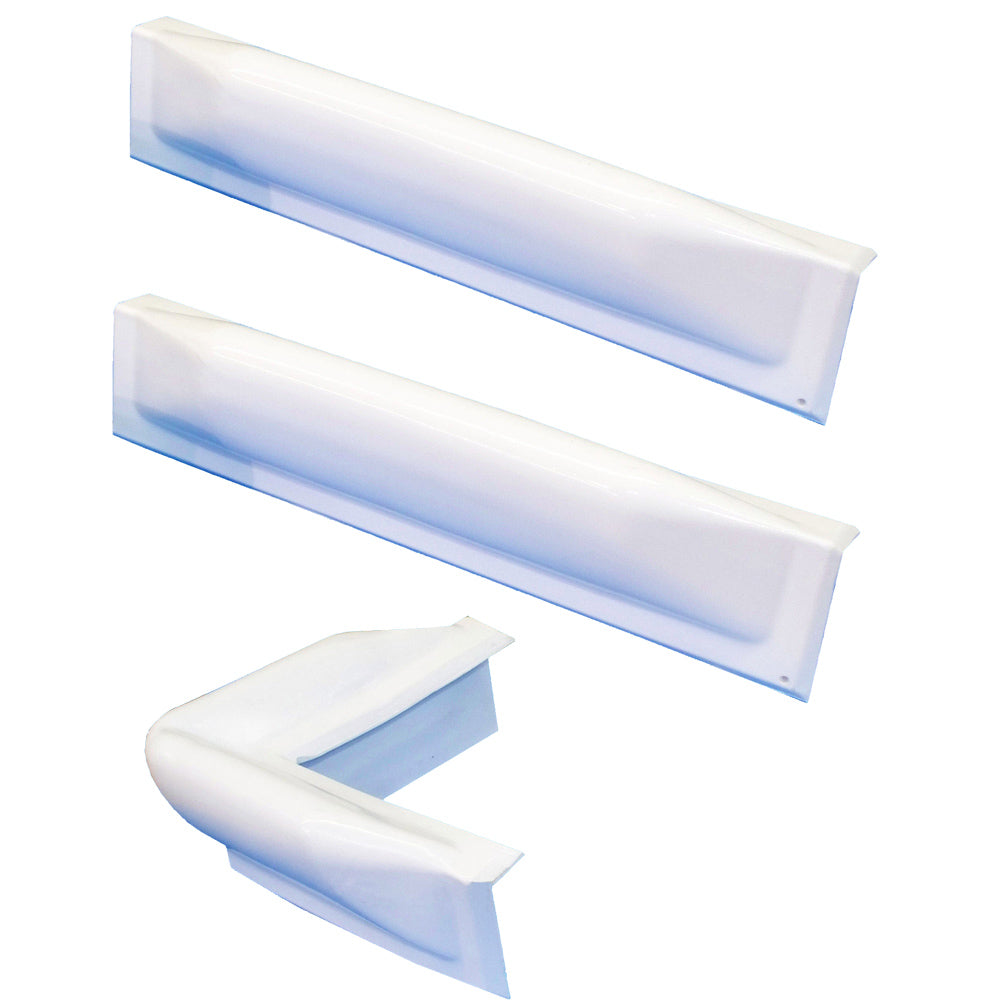 Dock Edge 3 Piece Dock Bumper Kit - 1 Corner Piece, 2 18" Straight Pieces [73-100-F] - Bulluna.com