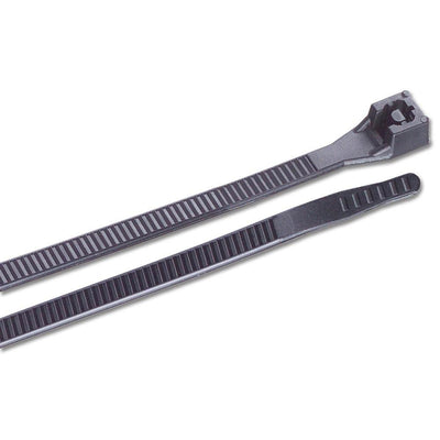Ancor 6" UV Black Standard Cable Zip Ties - 100 Pack [199249] - Bulluna.com