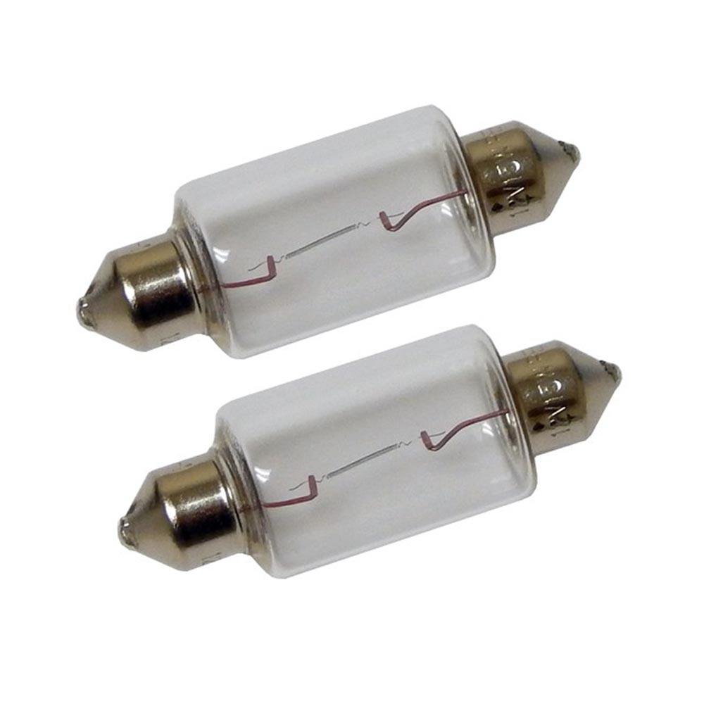 Perko Double Ended Festoon Bulbs - 12V, 15W, .97A - Pair [0070DP1CLR] - Bulluna.com
