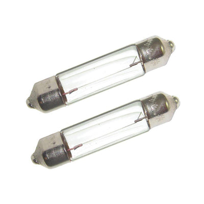 Perko Double Ended Festoon Bulbs - 12V, 10W, .80A - Pair [0071DP0CLR] - Bulluna.com