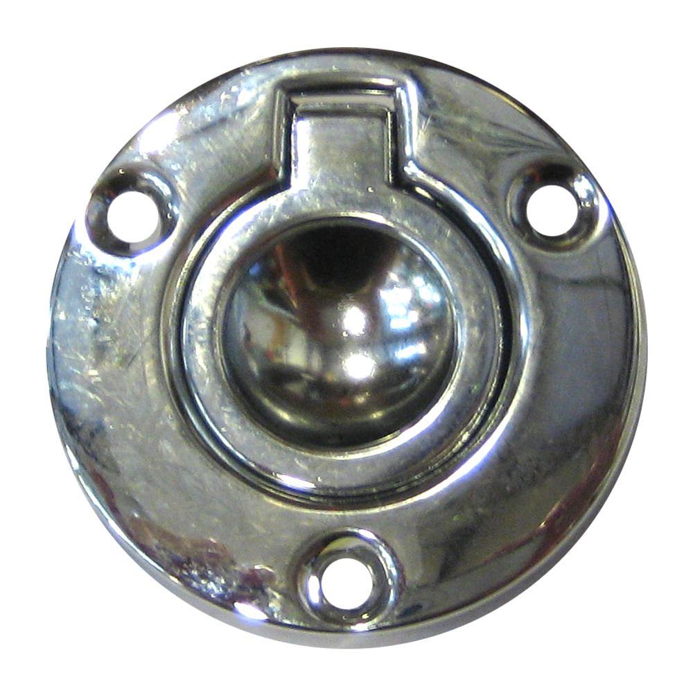 Perko Round Flush Ring Pull - 2" - Chrome Plated Zinc [1232DP2CHR] - Bulluna.com