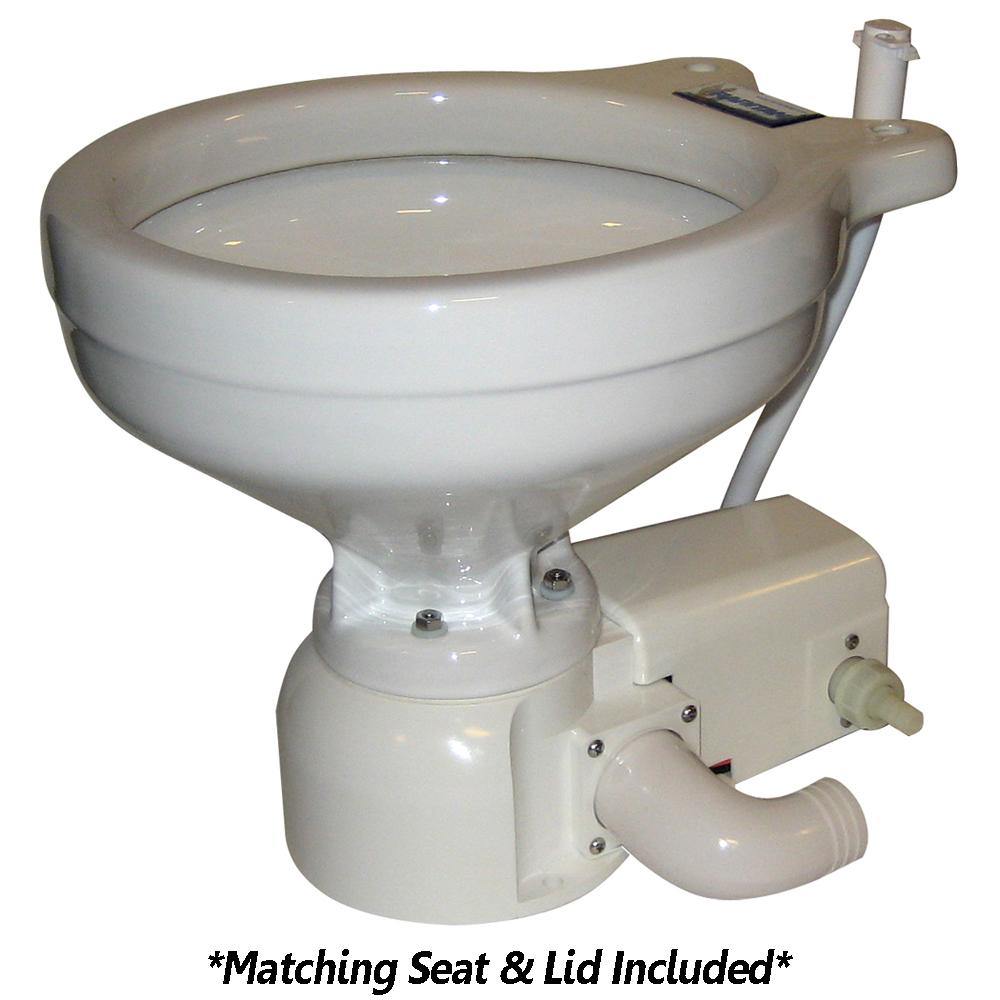 Raritan Sea Era Toilet - Household Style - Freshwater Solenoid - Straight  90 Discharge - Smart Toilet Control - 12v [162HF012] - Bulluna.com