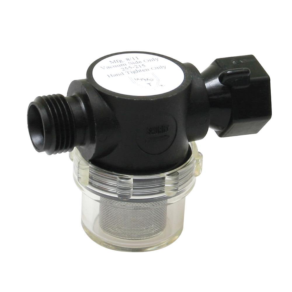 Shurflo by Pentair Swivel Nut Strainer - 1/2" Pipe Inlet - Clear Bowl [255-315] - Bulluna.com