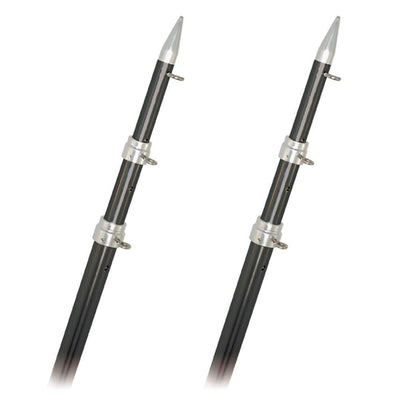 Rupp Top Gun Outrigger Poles - Telescopic - Carbon Fiber - 18' [A0-1800-CFT] - Bulluna.com