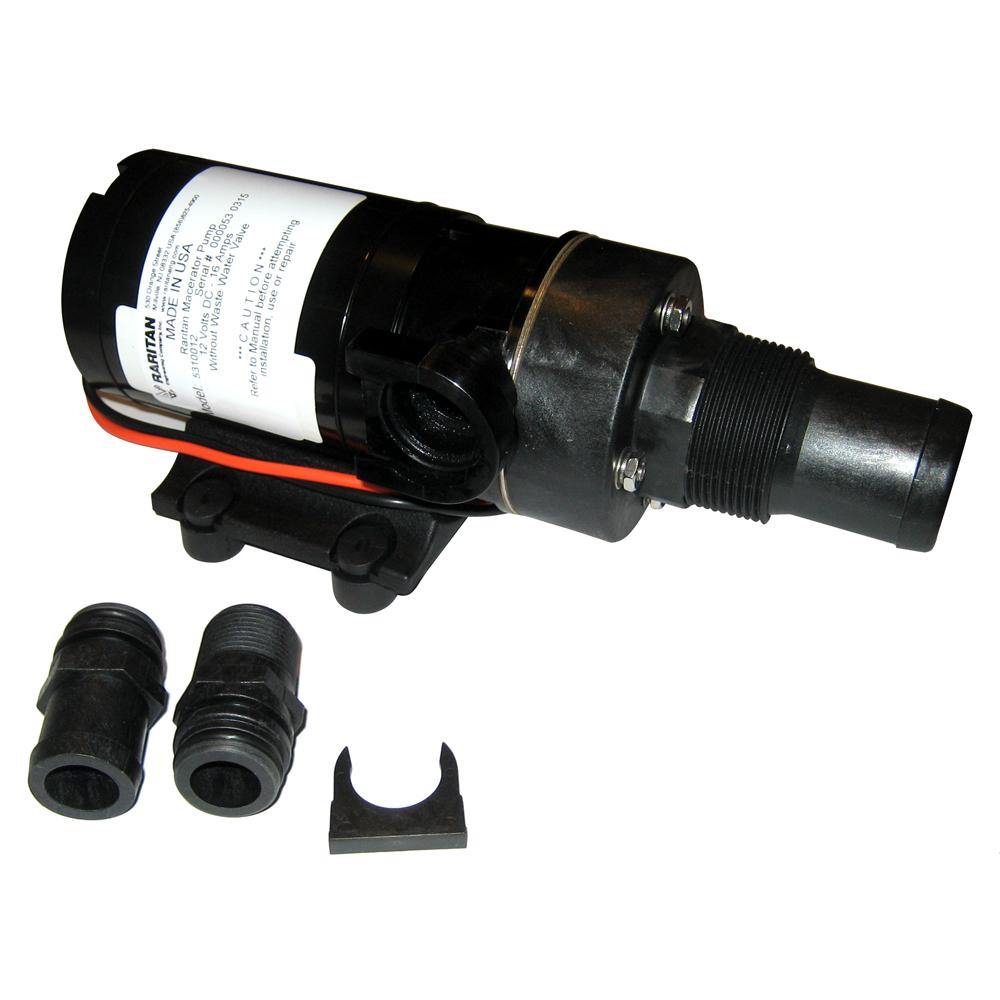 Raritan Macerator Pump - 12v w/Barb Adapter [5310012] - Bulluna.com