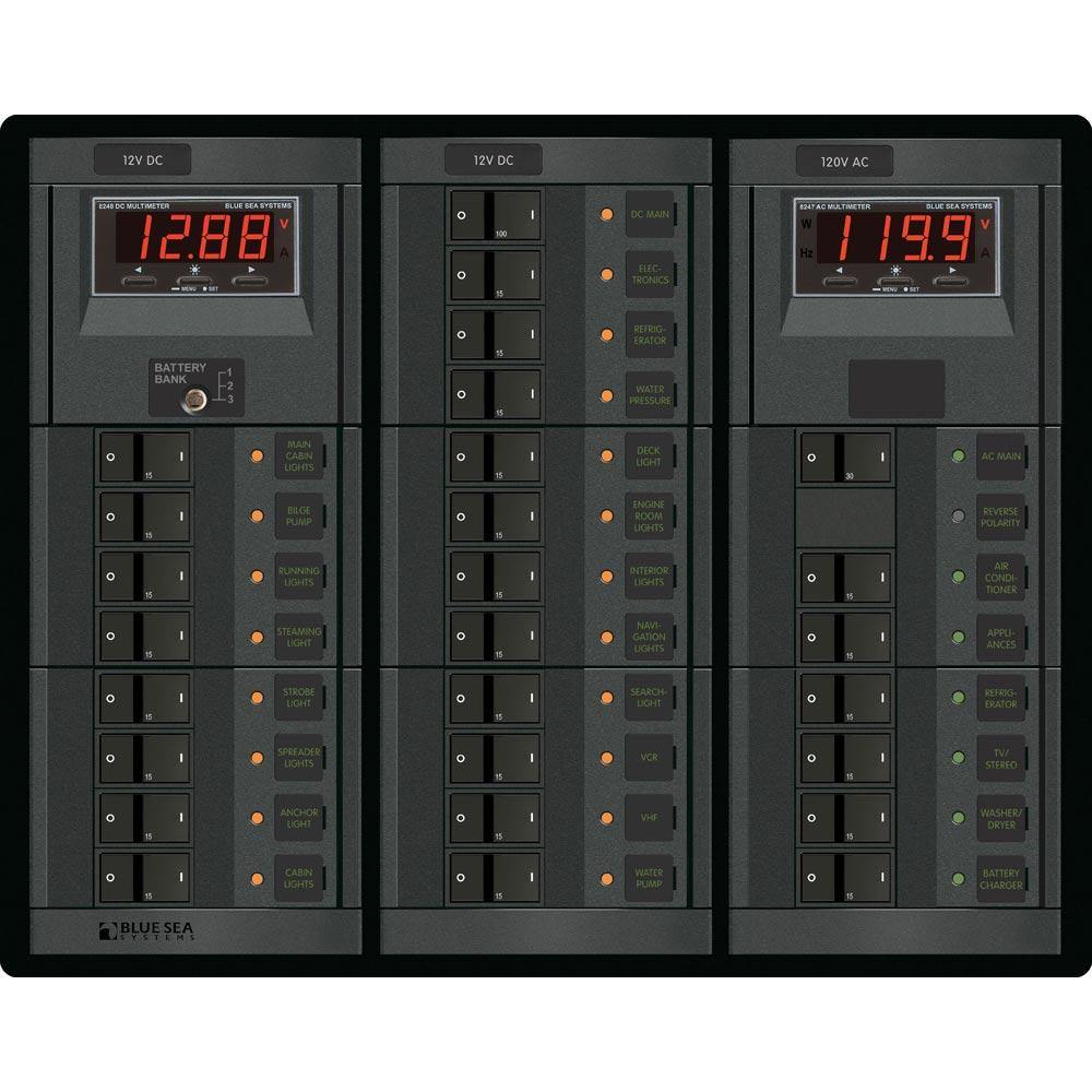 Blue Sea 1218 12V DC Main + 19 Positions / 120V AC Main + 6 Positions [1218] - Bulluna.com