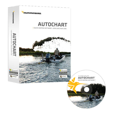 Humminbird Autochart DVD PC Mapping Software w/Zero Lines Map Card [600031-1] - Bulluna.com