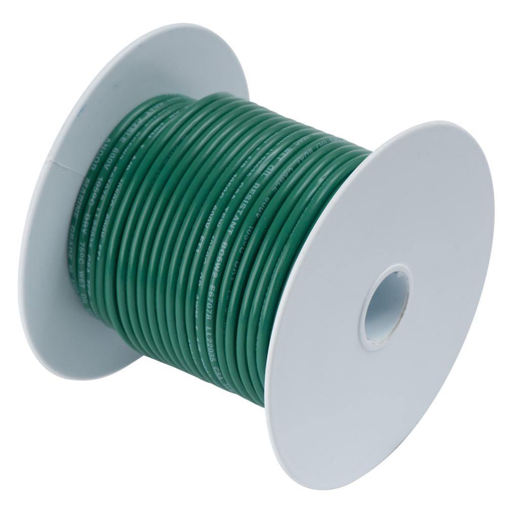 Ancor Green 14AWG Tinned Copper Wire - 100' [104310] - Bulluna.com