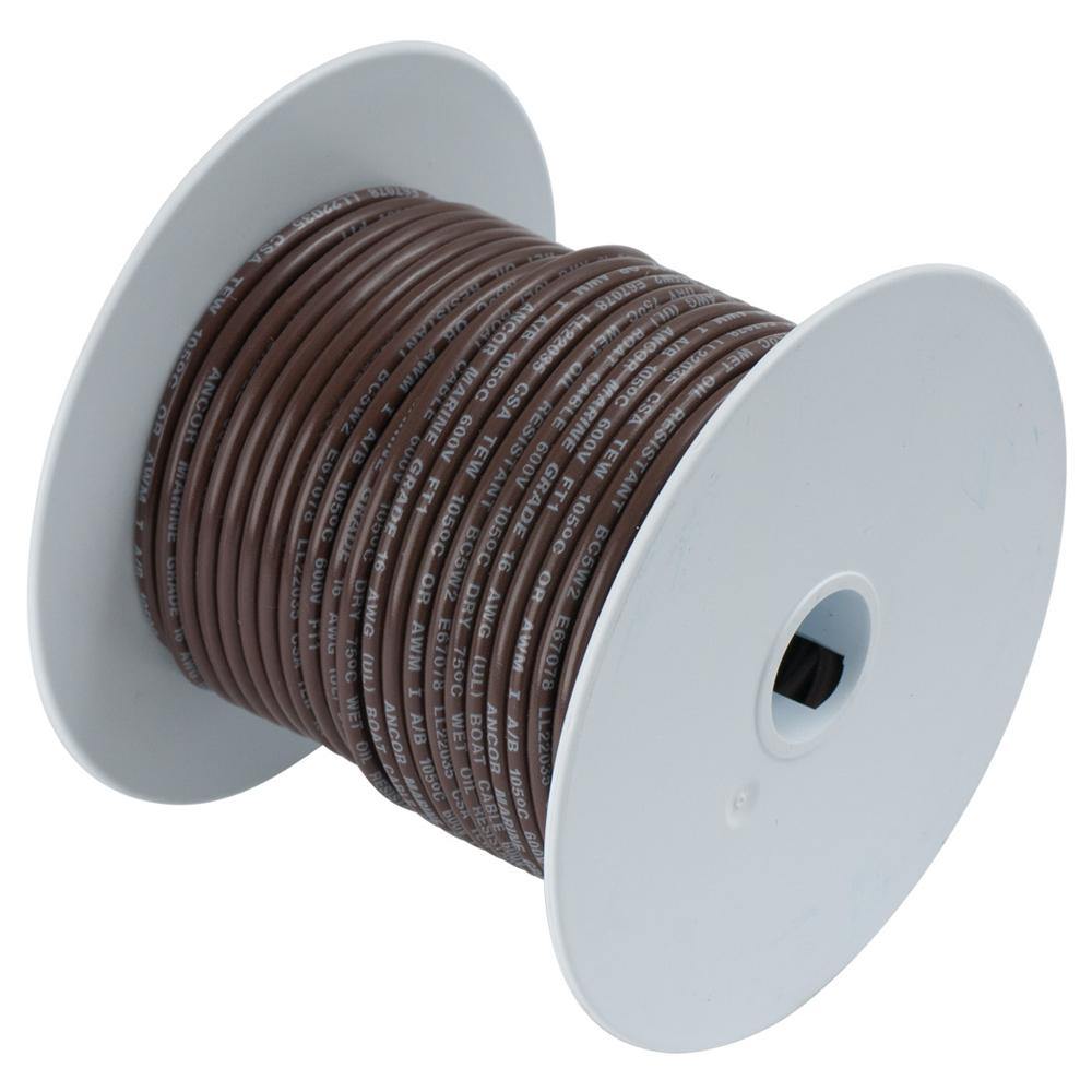 Ancor Brown 14AWG Tinned Copper Wire - 100' [104210] - Bulluna.com
