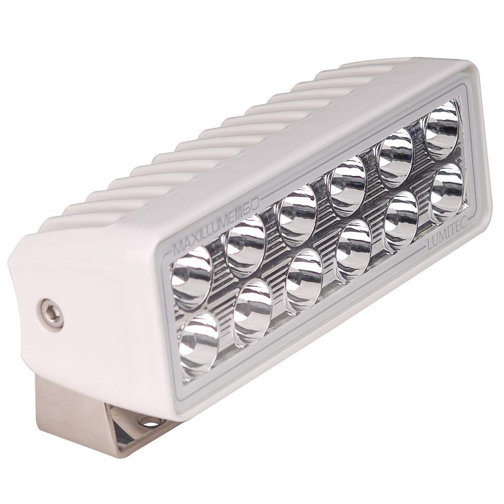 Lumitec Maxillume h60 - Trunnion Mount Flood Light - White Dimming - White Housing [101334] - Bulluna.com