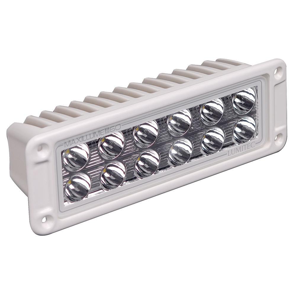 Lumitec Maxillumeh60 - Flush Mount Flood Light - White Housing - White Dimming [101336] - Bulluna.com