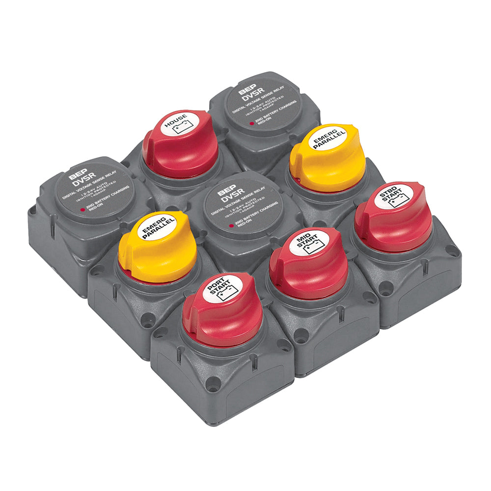 BEP Battery Distribution Cluster f/Triple Outboard Engine w/Four Battery Banks [719-140A-DVSR] - Bulluna.com