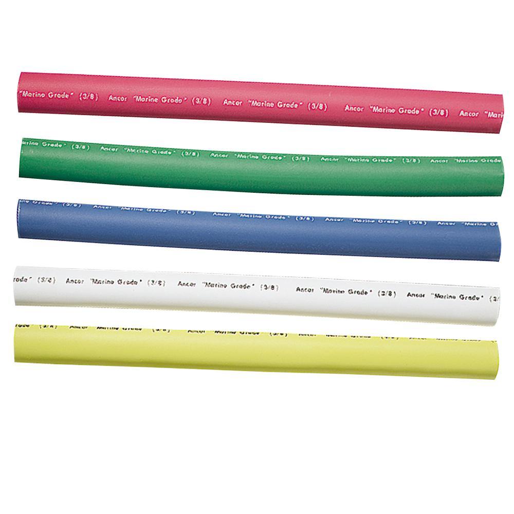 Ancor Adhesive Lined Heat Shrink Tubing - 5-Pack, 6", 12 to 8 AWG, Assorted Colors [304506] - Bulluna.com