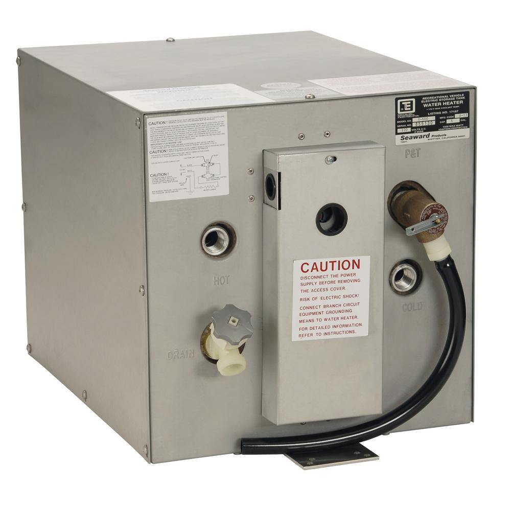Whale Seaward 6 Gallon Hot Water Heater w/Rear Heat Exchanger - Galvanized Steel - 120V - 1500W [S600] - Bulluna.com
