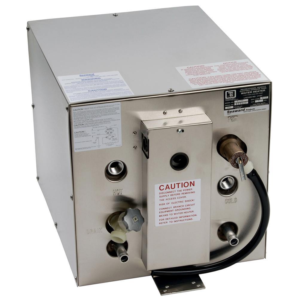 Whale Seaward 6 Gallon Hot Water Heater w/Front Heat Exchanger - Stainless Steel - 120V - 1500W [F700] - Bulluna.com