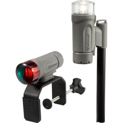 Attwood Clamp-On Portable LED Light Kit - Marine Gray [14190-7] - Bulluna.com