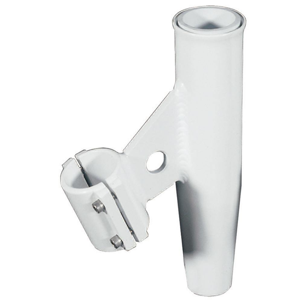 Lee's Clamp-On Rod Holder - White Aluminum - Vertical Mount - Fits 1.660" O.D. Pipe [RA5003WH] - Bulluna.com