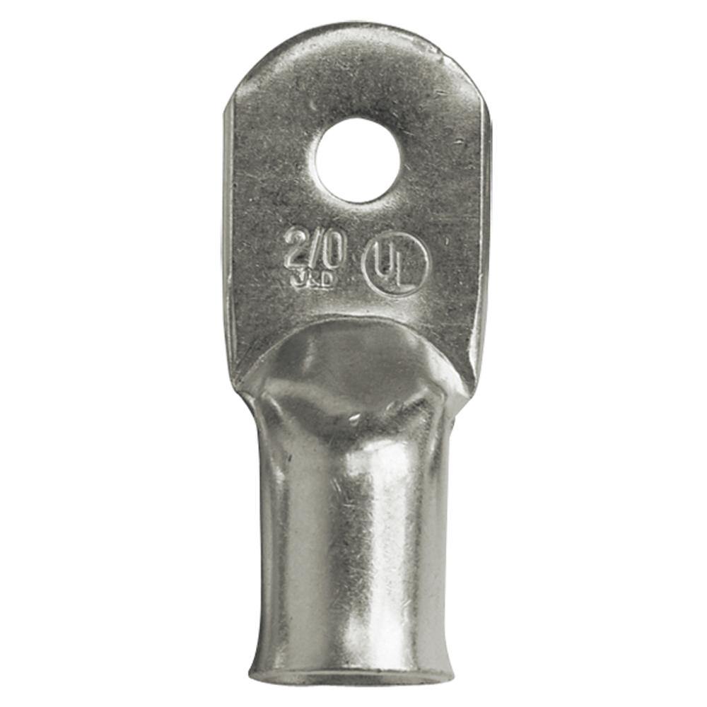 Ancor Heavy Duty 2 AWG 1/4" Tinned Lug - 2-Pack [252264] - Bulluna.com