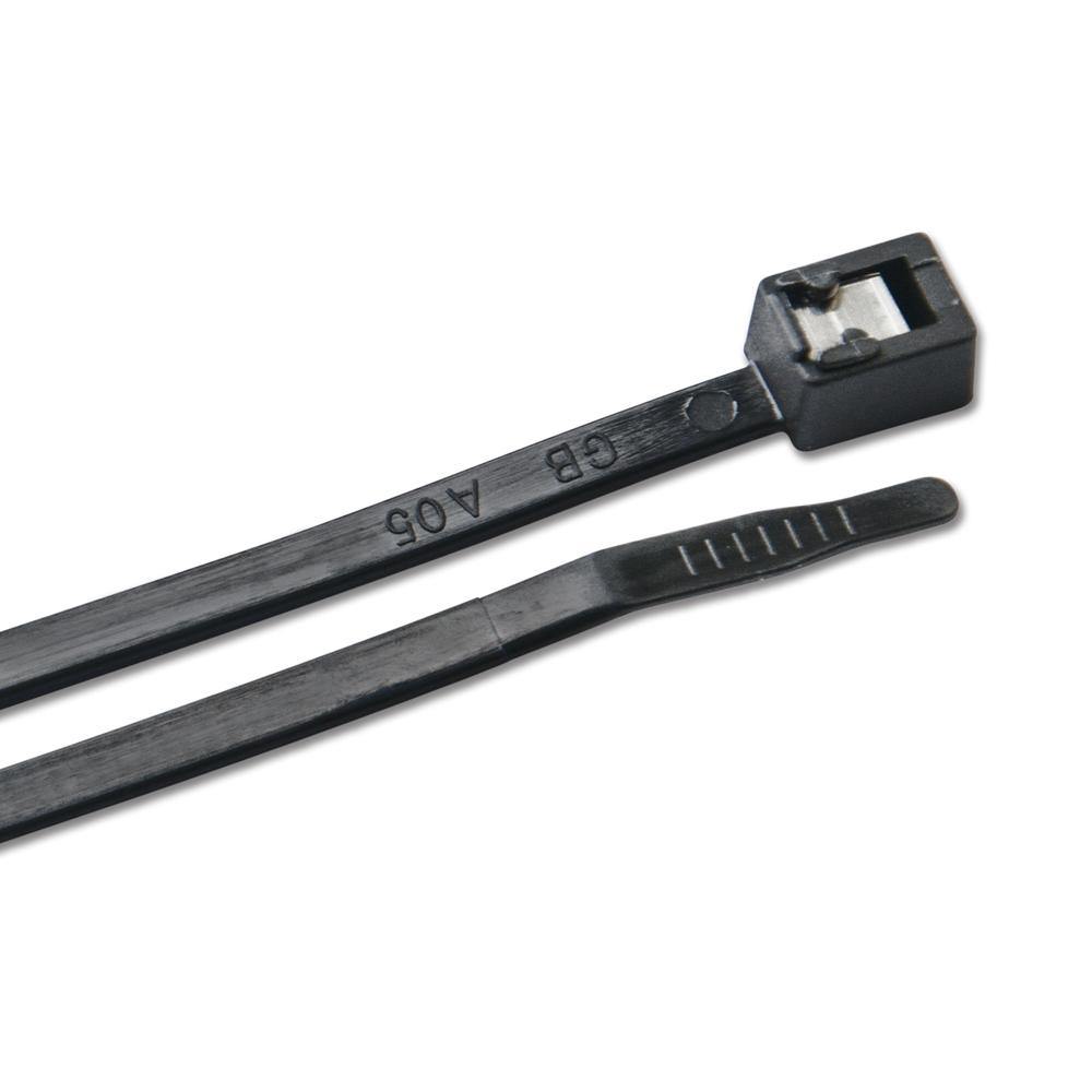 Ancor 8" UV Black Self Cutting Cable Zip Ties - 500-Pack [199264] - Bulluna.com