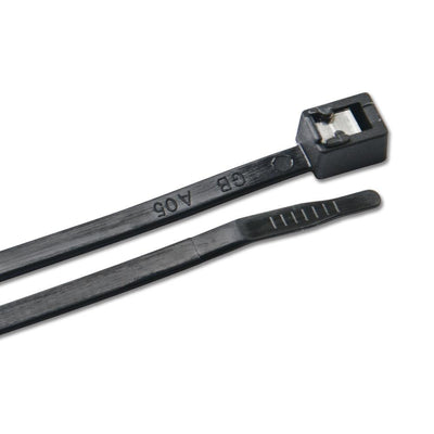 Ancor 11" UV Black Self Cutting Cable Zip Ties - 500-Pack [199265] - Bulluna.com