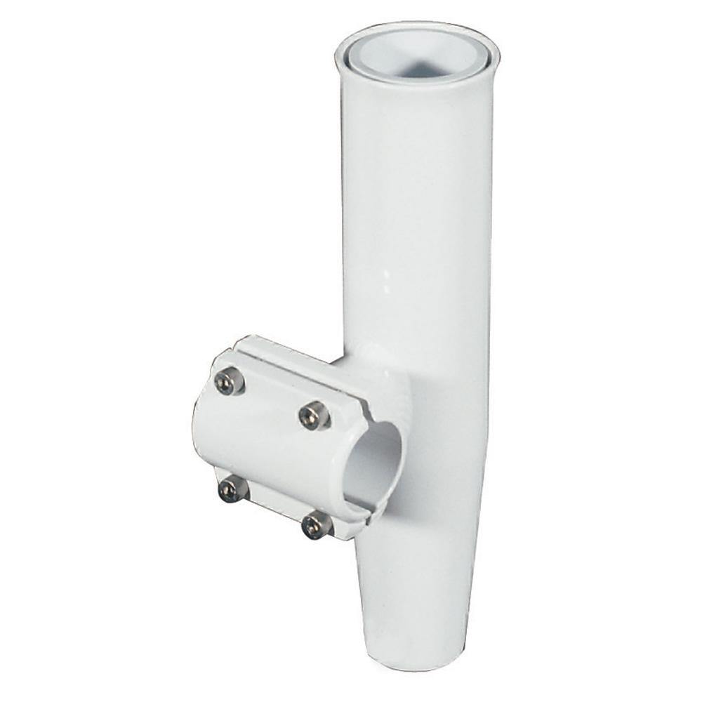 Lee's Clamp-On Rod Holder - White Aluminum - Horizontal Mount - Fits 1.660" O.D. Pipe [RA5203WH] - Bulluna.com