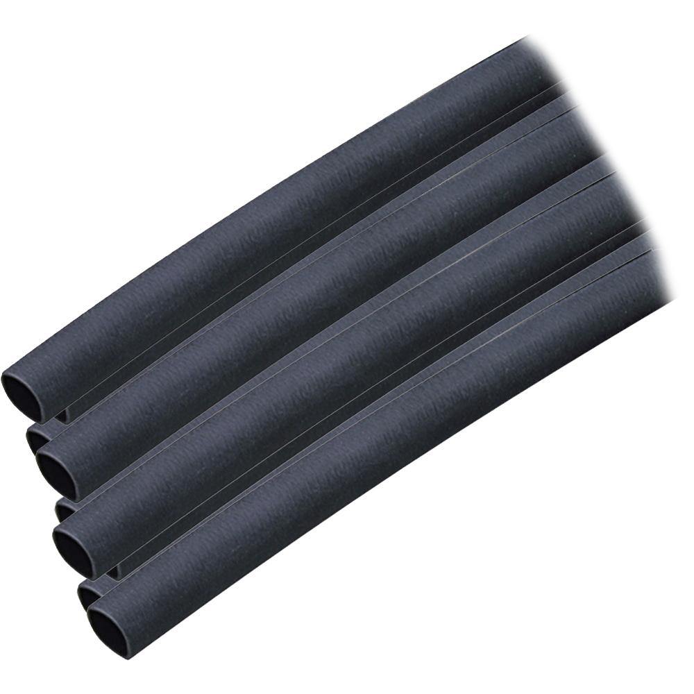 Ancor Adhesive Lined Heat Shrink Tubing (ALT) - 1/4" x 6" - 10-Pack - Black [303106] - Bulluna.com