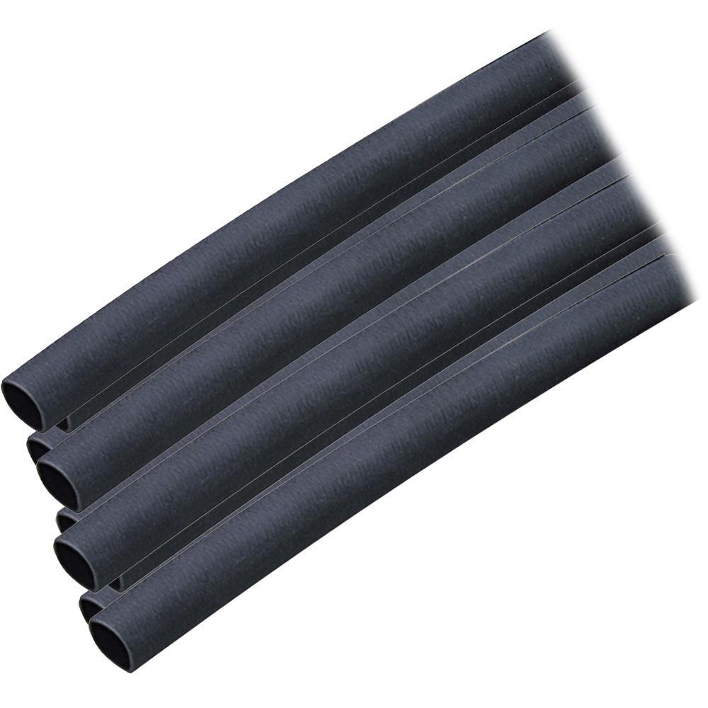 Ancor Adhesive Lined Heat Shrink Tubing (ALT) - 1/4" x 12" - 10-Pack - Black [303124] - Bulluna.com