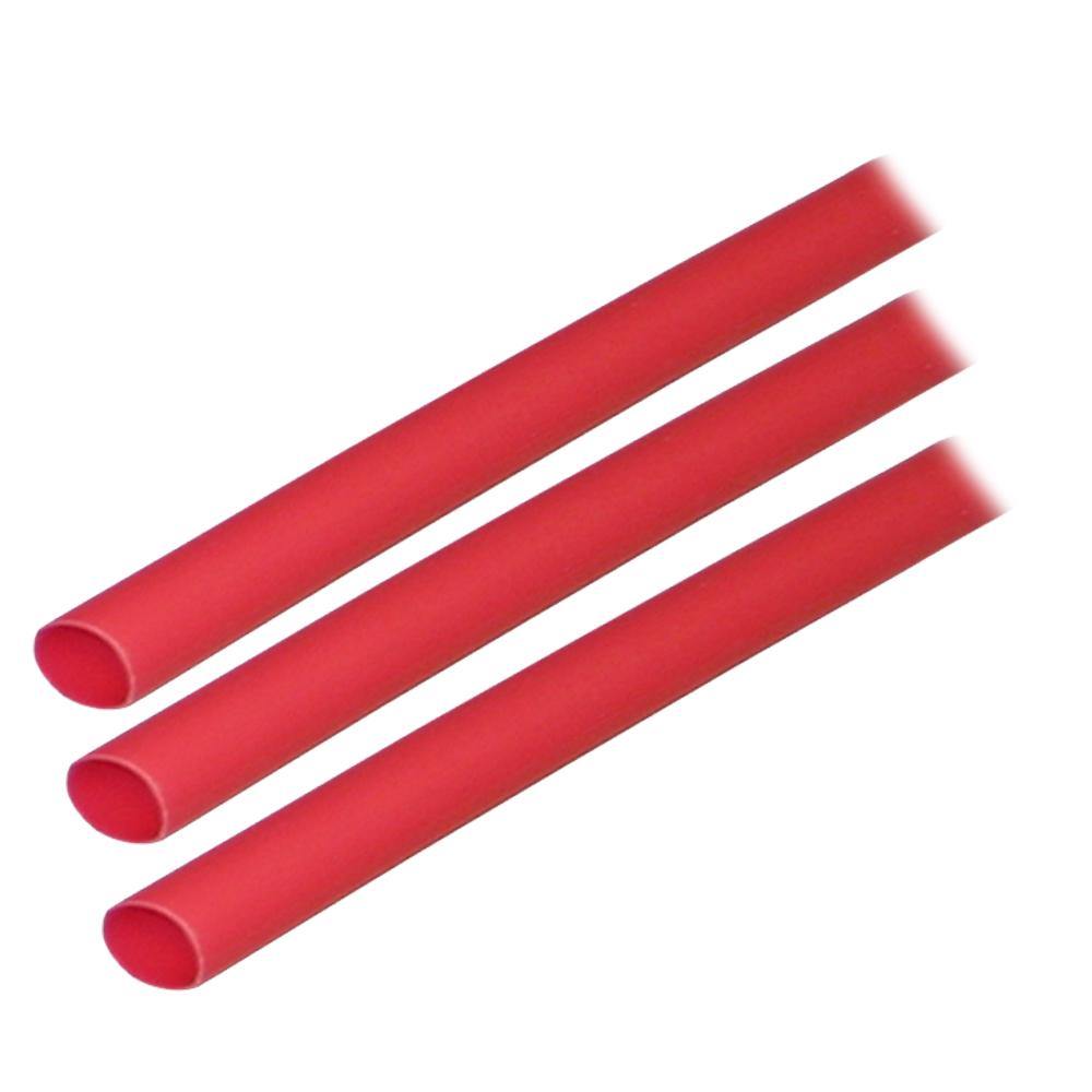 Ancor Adhesive Lined Heat Shrink Tubing (ALT) - 1/4" x 3" - 3-Pack - Red [303603] - Bulluna.com