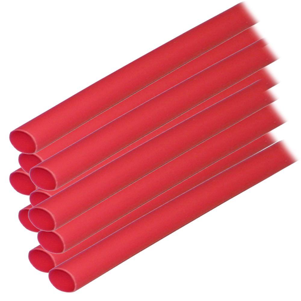Ancor Adhesive Lined Heat Shrink Tubing (ALT) - 1/4" x 12" - 10-Pack - Red [303624] - Bulluna.com