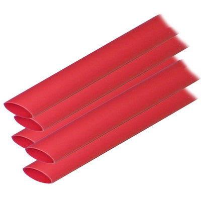Ancor Adhesive Lined Heat Shrink Tubing (ALT) - 1/2" x 12" - 5-Pack - Red [305624] - Bulluna.com