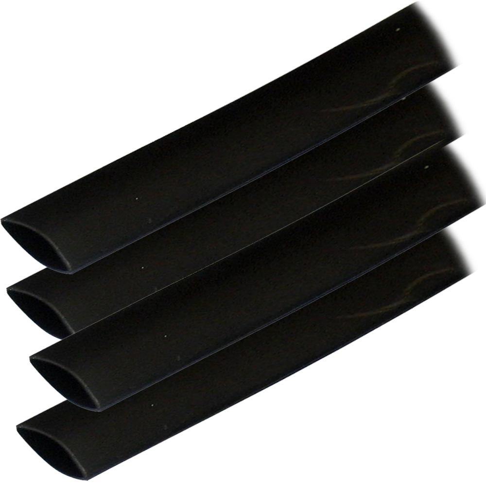 Ancor Adhesive Lined Heat Shrink Tubing (ALT) - 3/4" x 6" - 4-Pack - Black [306106] - Bulluna.com
