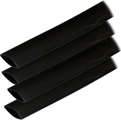 Ancor Adhesive Lined Heat Shrink Tubing (ALT) - 3/4" x 12" - 4-Pack - Black [306124] - Bulluna.com