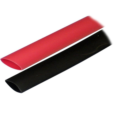 Ancor Adhesive Lined Heat Shrink Tubing (ALT) - 3/4" x 3" - 2-Pack - Black/Red [306602] - Bulluna.com
