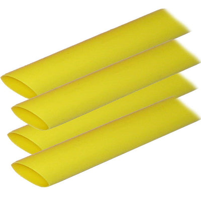 Ancor Adhesive Lined Heat Shrink Tubing (ALT) - 3/4" x 12" - 4-Pack - Yellow [306924] - Bulluna.com