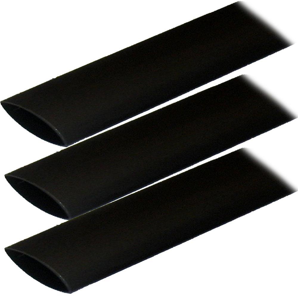 Ancor Adhesive Lined Heat Shrink Tubing (ALT) - 1" x 3" - 3-Pack - Black [307103] - Bulluna.com