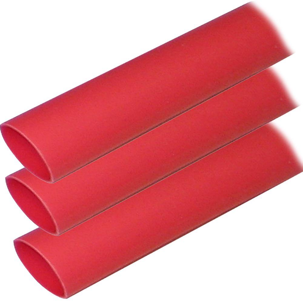 Ancor Adhesive Lined Heat Shrink Tubing (ALT) - 1" x 12" - 3-Pack - Red [307624] - Bulluna.com