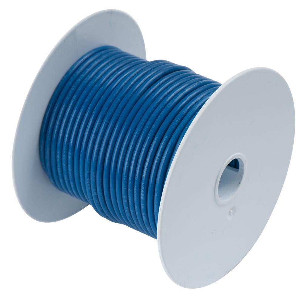 Ancor Dark Blue 18 AWG Tinned Copper Wire - 35' [180103] - Bulluna.com