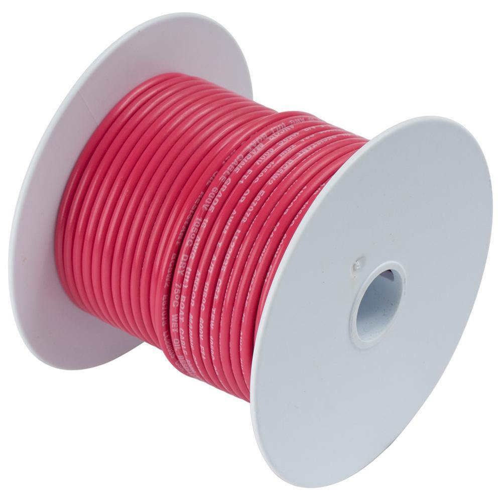 Ancor Red 18 AWG Tinned Copper Wire - 100' [100810] - Bulluna.com