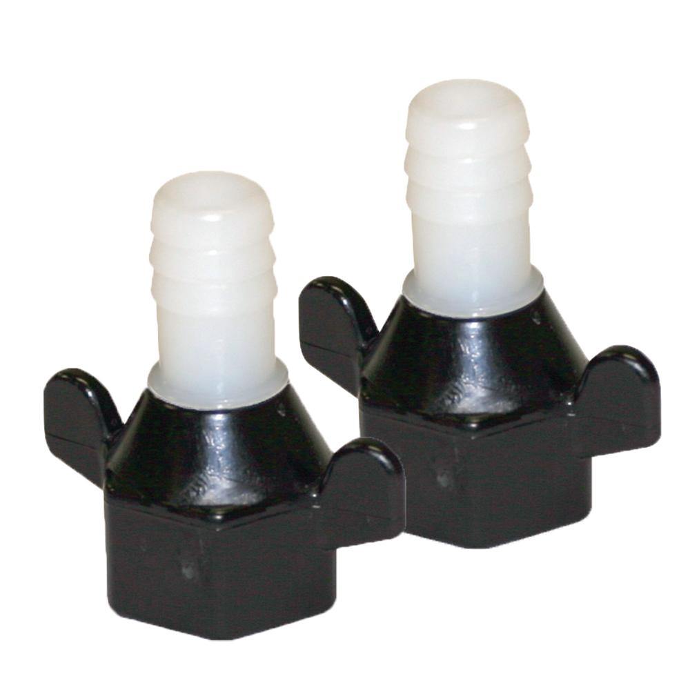 Shurflo by Pentair 1/2" Barb x 1/2" NPT-F Hex/Wingnut Straight Fitting [94-181-04] - Bulluna.com