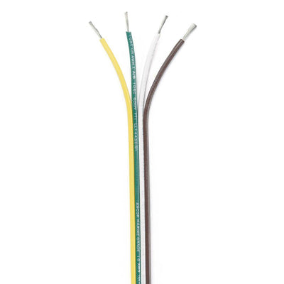 Ancor Ribbon Bonded Cable - 16/4 AWG - Brown/Green/White/Yellow - Flat - 100' [154510] - Bulluna.com