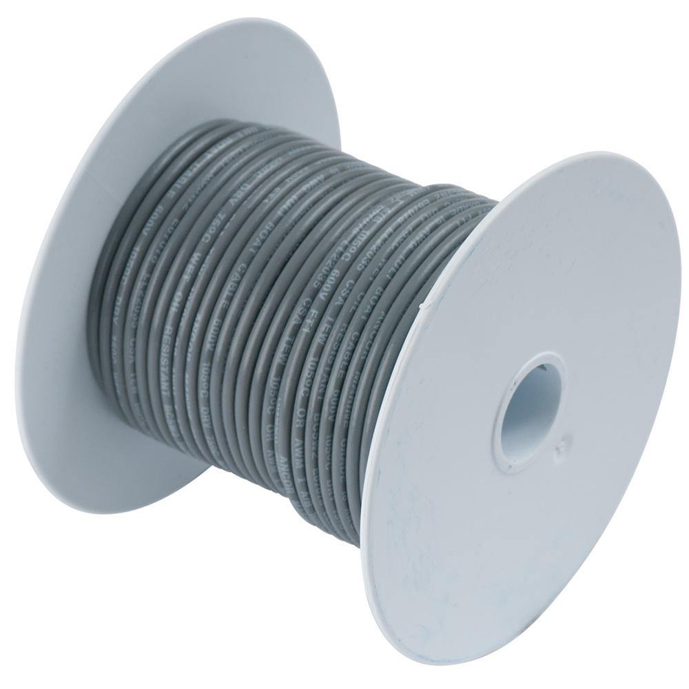 Ancor Grey 14 AWG Tinned Copper Wire - 100' [104410] - Bulluna.com